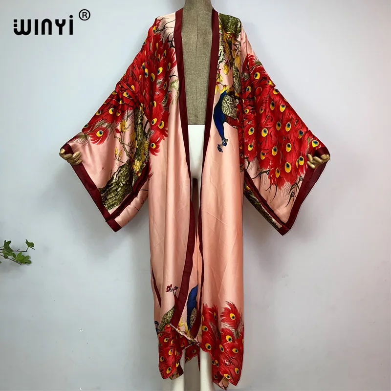 Kaftan Women Boho - เสื้อคลุมคาร์ดิแกน WINYI 2026 สำหรับฤดูร้อน ผู้หญิง ลายถัก