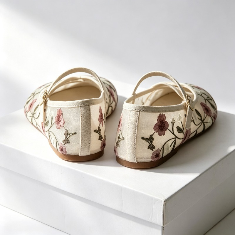 ตาข่ายปัก Leisure Ballet Flats - Ethnic Fashion Brand บทวิจารณ์และราคา