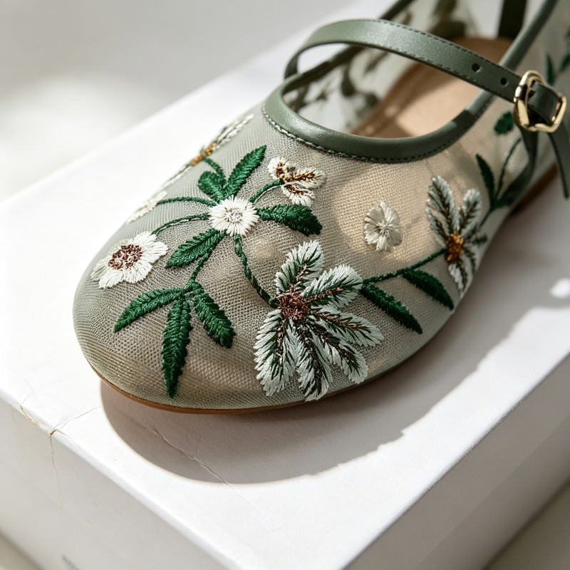 ตาข่ายปัก Leisure Ballet Flats - Ethnic Fashion Brand บทวิจารณ์และราคา