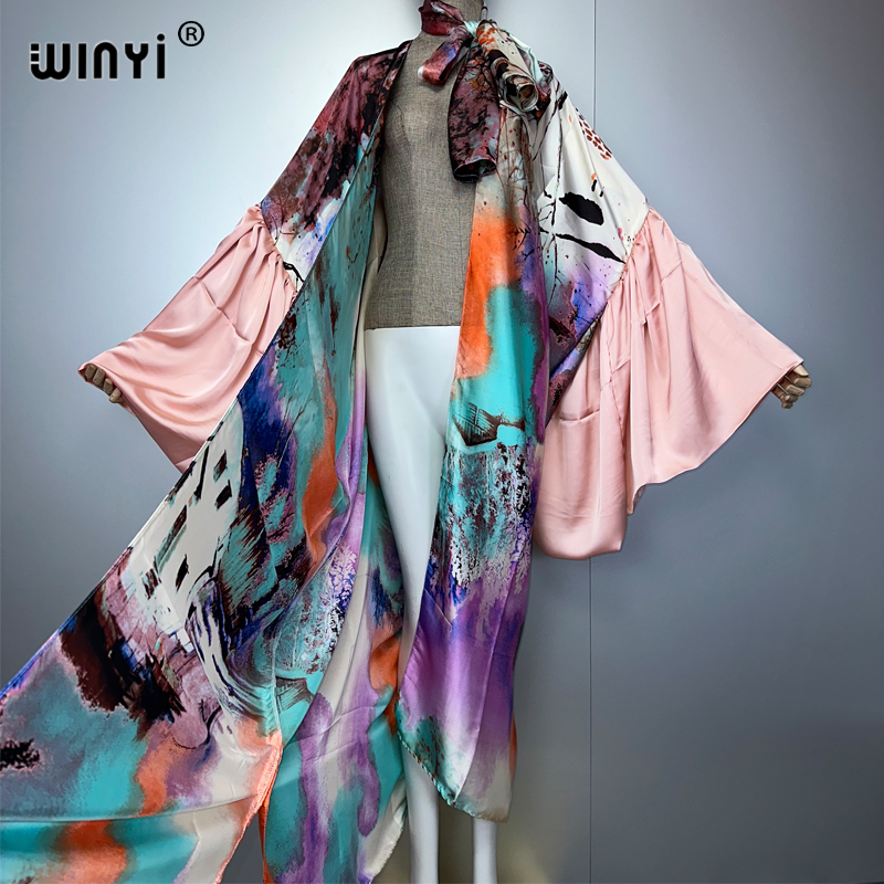WINYI ฤดูร้อนชุดกิโมโนปาร์ตี้ช - Kaftan Women Boho บทวิจารณ์และราคา