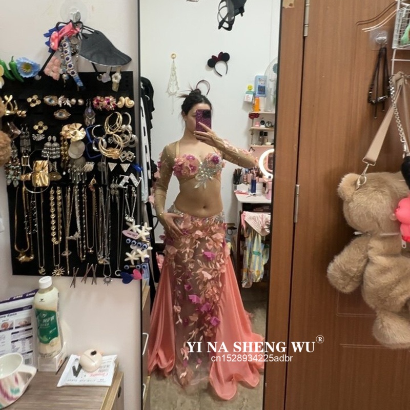 ชุดเต้นระบำหน้าท้องแบบสั่งทำ ช - Ethnic Fashion India บทวิจารณ์และราคา