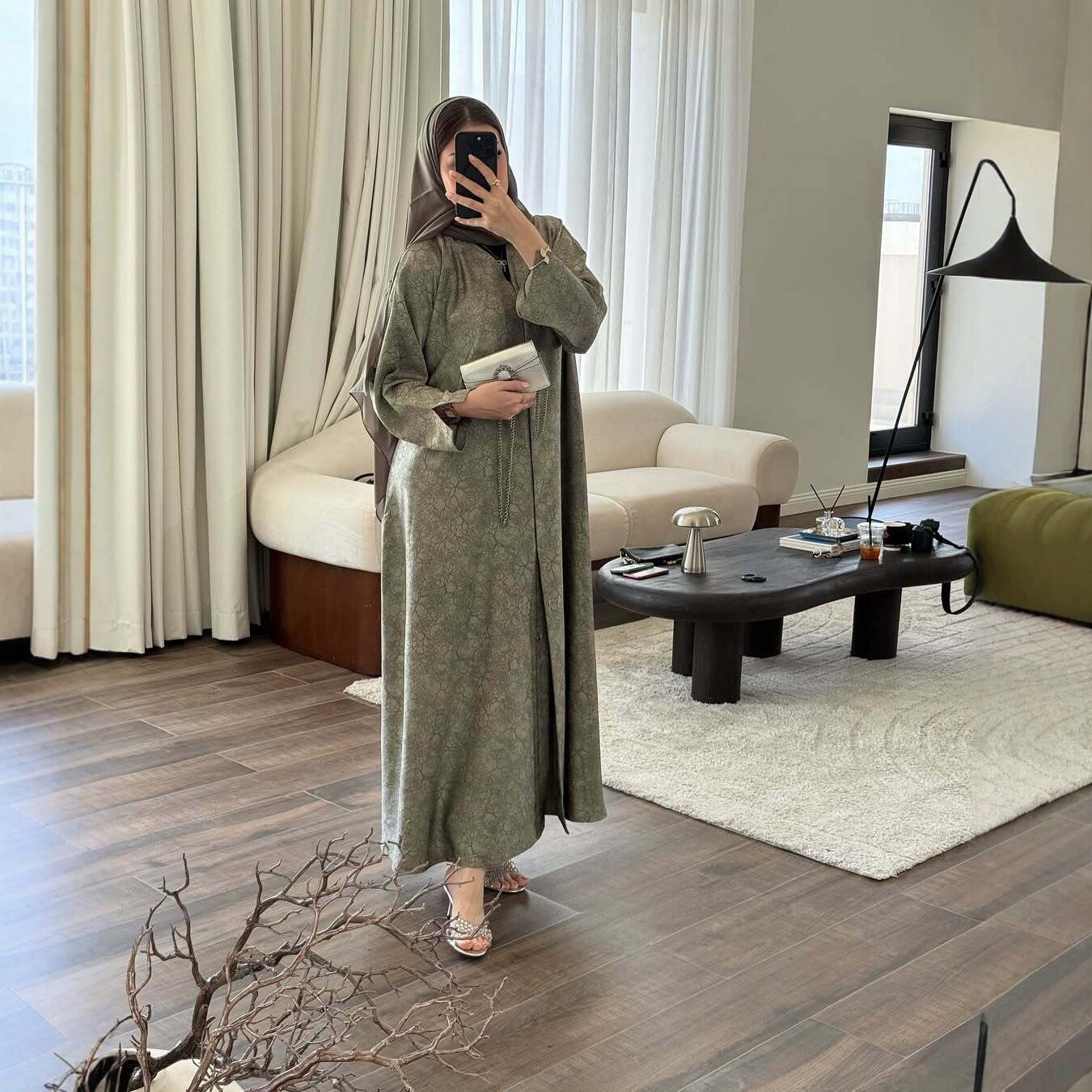 ชุดอาบายะพิมพ์ลายสำหรับวันอีด  - Jalabiya Women Arabic บทวิจารณ์และราคา
