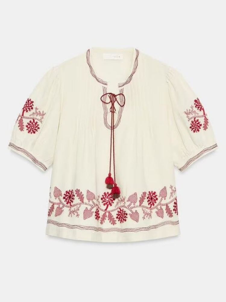 เสื้อเชิ้ตผ้าฝ้ายผู้หญิง แขนสั - Ethnic Fashion Trends 2026 บทวิจารณ์และราคา