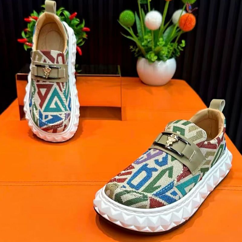 รองเท้าพิมพ์ลายชาติพันธุ์สำหรั - Ethnic Fashion Walk บทวิจารณ์และราคา