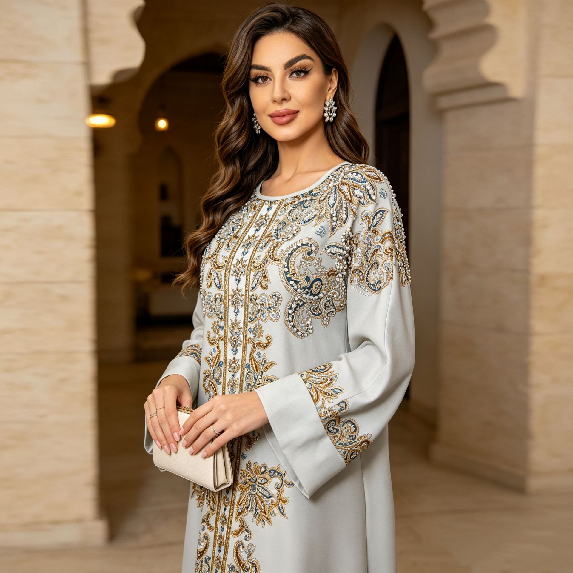 ชุดเดรสวันอีดสำหรับผู้หญิง อาบ - Jalabiya Women Arabic บทวิจารณ์และราคา
