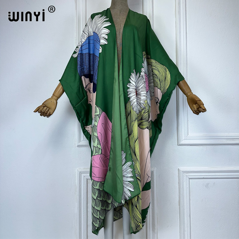 WINYI boho พิมพ์กิโมโนเซ็กซี่เ - Kaftan Women Boho บทวิจารณ์และราคา