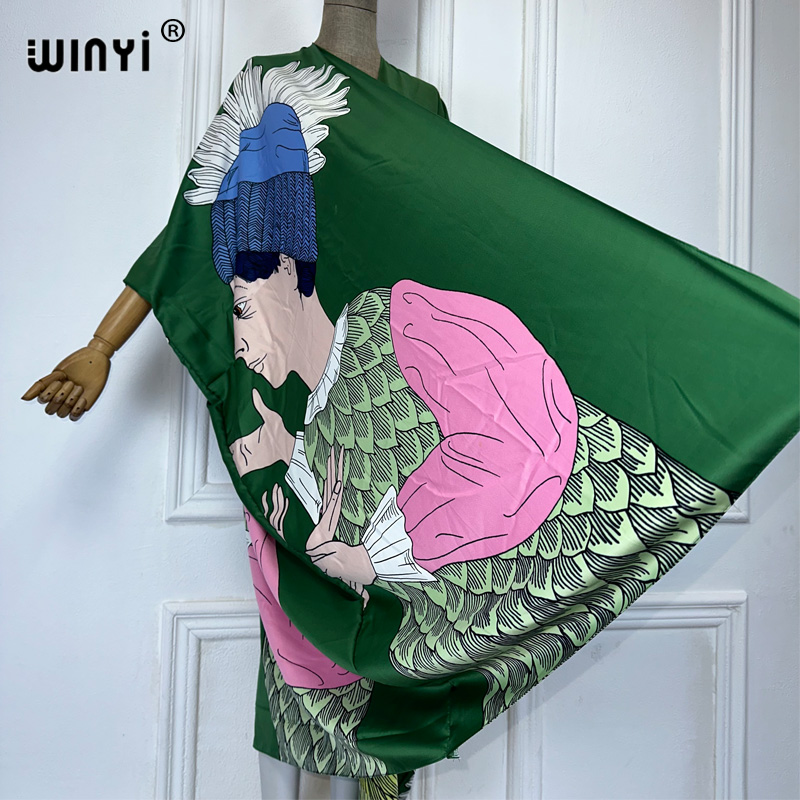 WINYI boho พิมพ์กิโมโนเซ็กซี่เ - Kaftan Women Boho บทวิจารณ์และราคา
