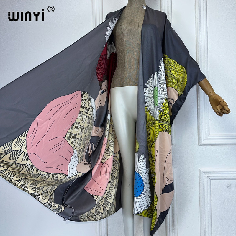 WINYI boho พิมพ์กิโมโนเซ็กซี่เ - Kaftan Women Boho บทวิจารณ์และราคา