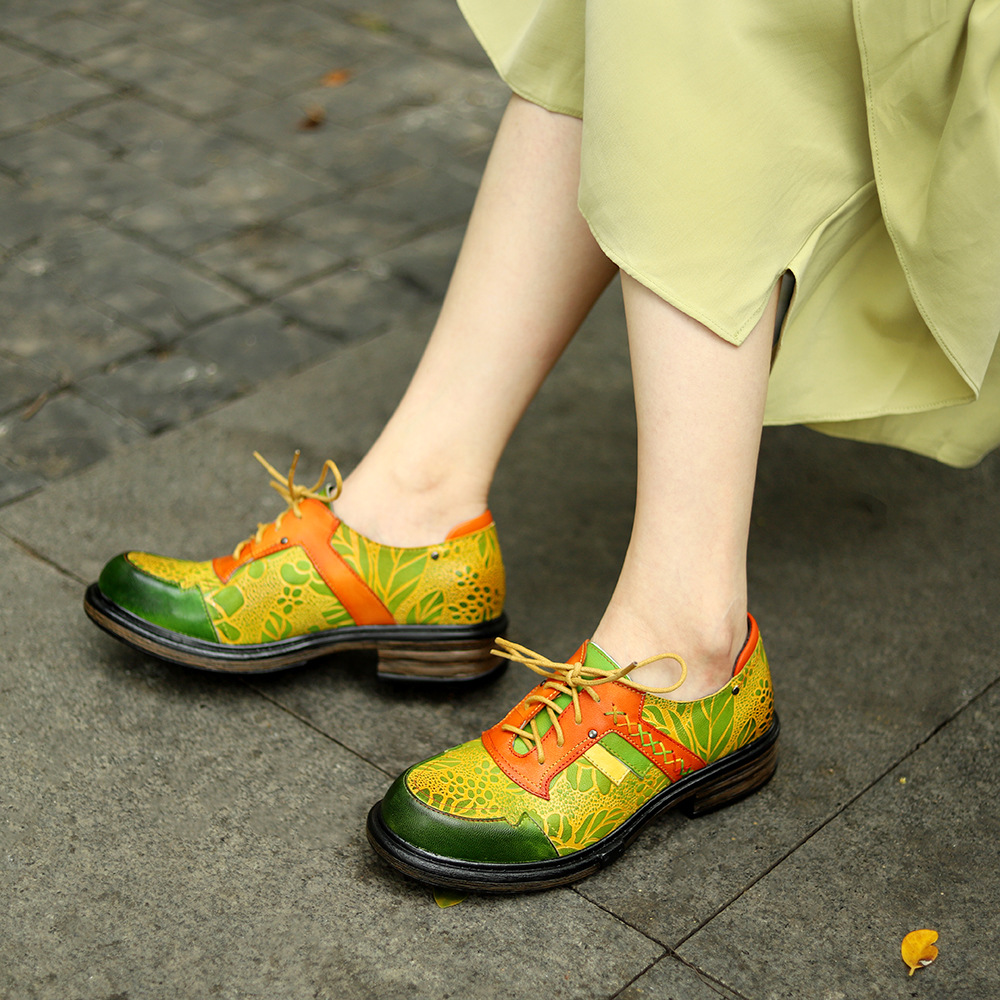 รองเท้าโลฟเฟอร์หนังแกะ 4 ซม. ร - Ethnic Fashion Walk บทวิจารณ์และราคา