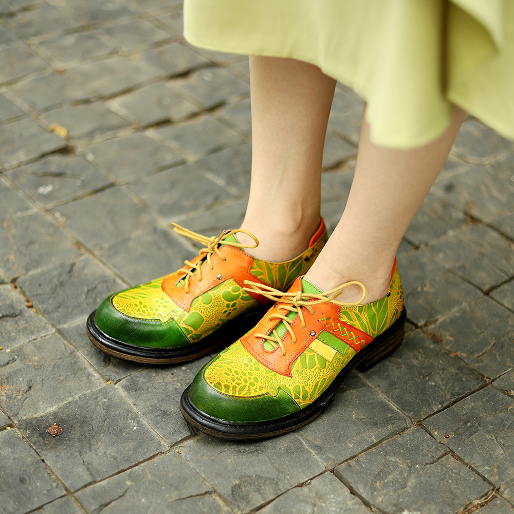 รองเท้าโลฟเฟอร์หนังแกะ 4 ซม. ร - Ethnic Fashion Walk บทวิจารณ์และราคา