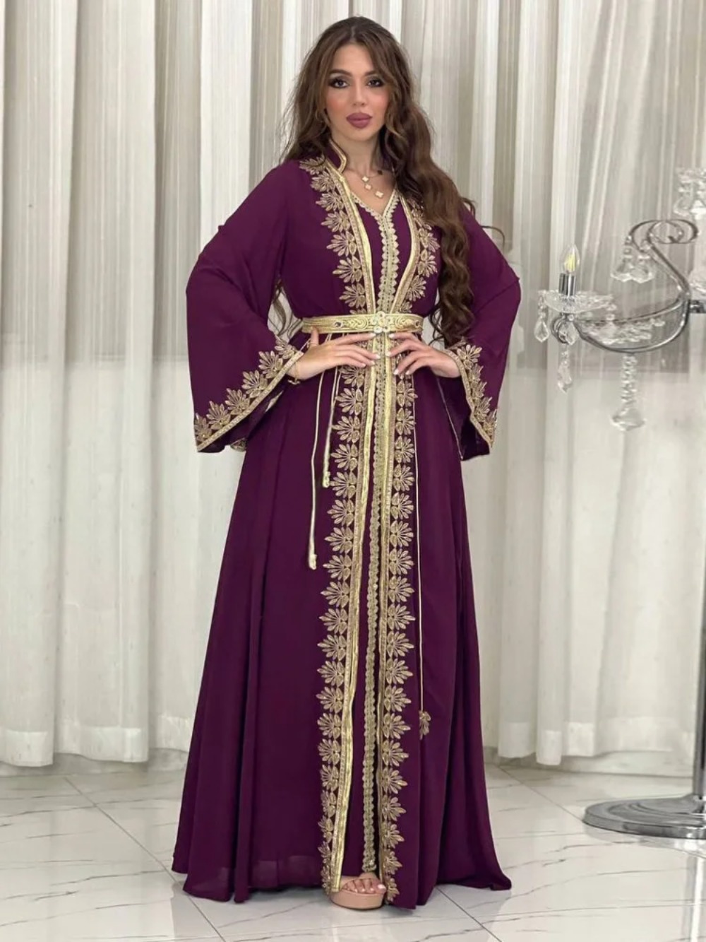 Eid ชุดเดรสปาร์ตี้มุสลิมหญิง j - Jalabiya Women Arabic บทวิจารณ์และราคา