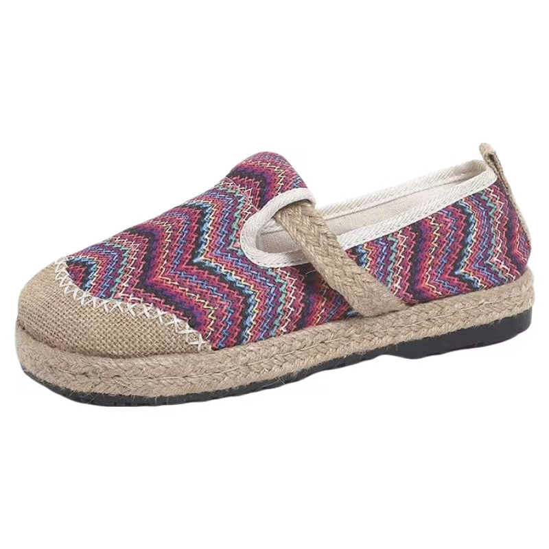 รองเท้าผ้าลายทางสีสันสำหรับผู้ - Ethnic Fabric บทวิจารณ์และราคา