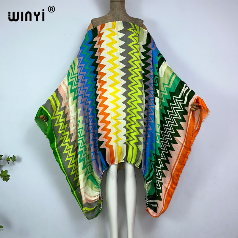 WINYI ชุดเดรสยาวเซ็กซี่สำหรับผ - Kaftan Women Boho บทวิจารณ์และราคา
