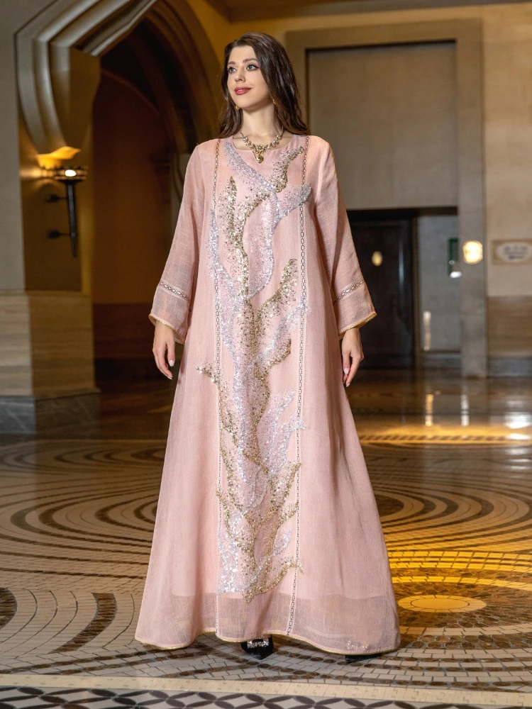 Eid มุสลิมชุดสําหรับผู้หญิง Ab - Jalabiya Women Arabic บทวิจารณ์และราคา