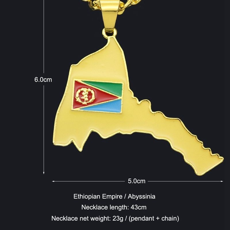 สร้อยคอจี้แผนที่ Eritrea ประณี - Men'S Ethnic Fashion Trends บทวิจารณ์และราคา