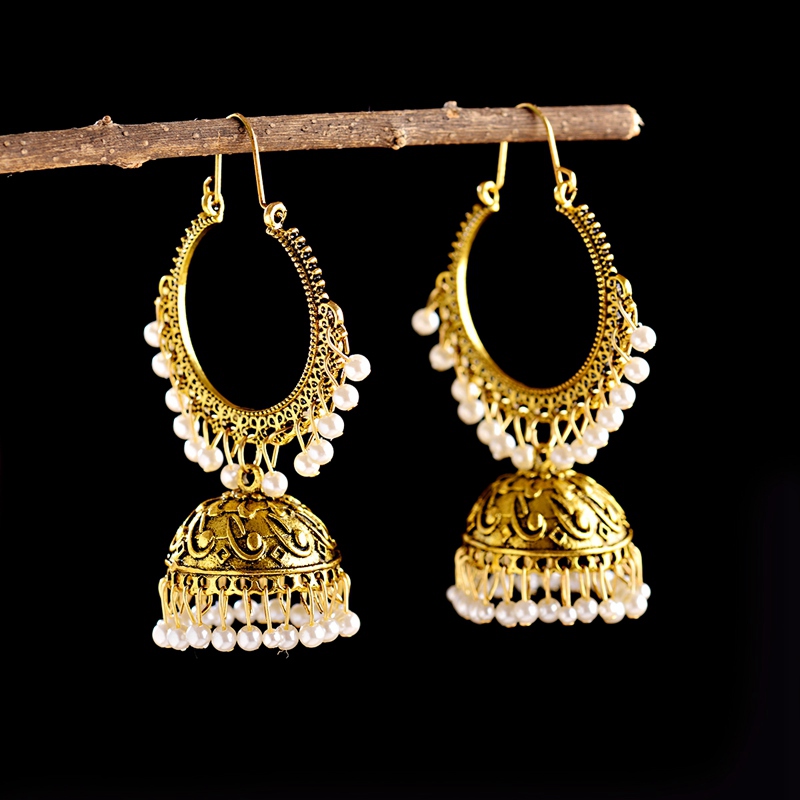 ใหม่อินเดีย Jhumka เครื่องประด - Ethnic Fashion India บทวิจารณ์และราคา