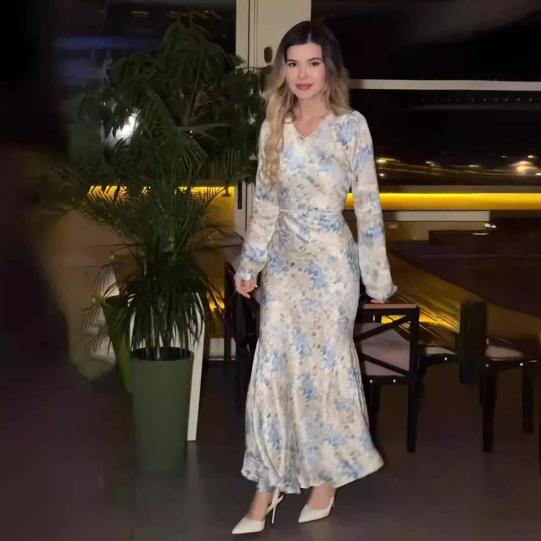 Eid มุสลิม Abaya สําหรับชุดสตร - Jalabiya Women Arabic บทวิจารณ์และราคา