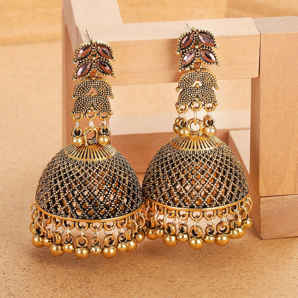 ชาติพันธุ์ Gold สี Big Bell Da - Ethnic Indian Fashion บทวิจารณ์และราคา