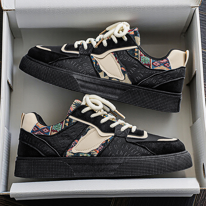 รองเท้าผ้าใบแพลตฟอร์มลายปะติดส - Ethnic Fashion Walk บทวิจารณ์และราคา