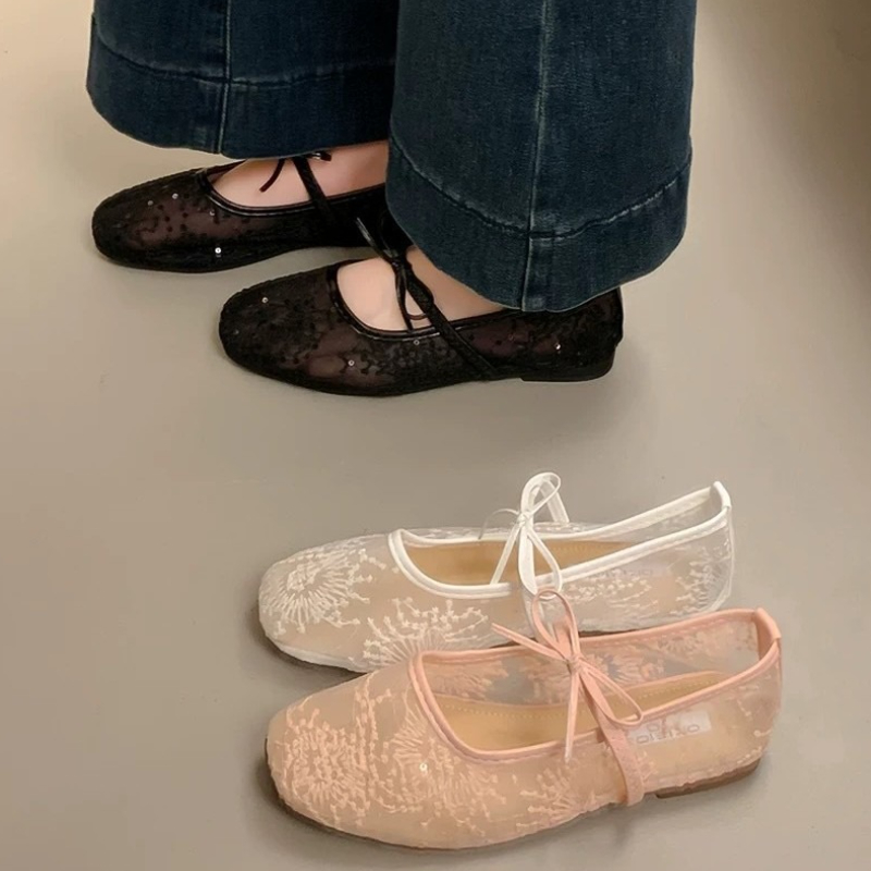 รองเท้าบัลเล่ต์แบบสวมสำหรับผู้ - Ethnic Fashion Walk บทวิจารณ์และราคา