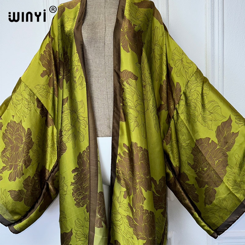 WINYI แอฟริกา boho พิมพ์ชุดกิโ - Kaftan Women Boho บทวิจารณ์และราคา