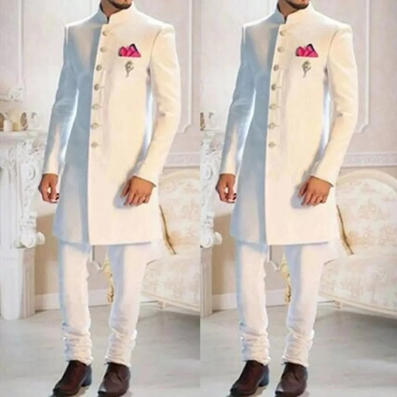 แฟชั่นสีขาวคอตั้งเดี่ยวอินเดีย - Ethnic Wear Fashion Designer บทวิจารณ์และราคา