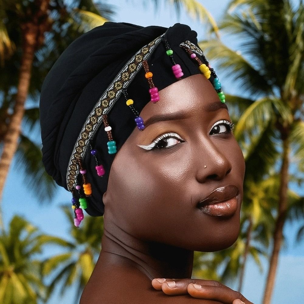 ผ้าคลุมศีรษะแบบยืดหยุ่นประดับล - Ethnic Fashion India บทวิจารณ์และราคา